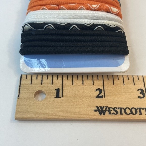 Scunci Hair Elastics No Damage Comfort Classics Orange Black Purple Green - Picture 11 of 13